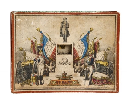 Early-19th Century Peepshow Depicting Napoleon Bonaparte and the Battle of Eylau